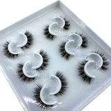 Six pairs natural false eyelashes 3D mink eyelash extension