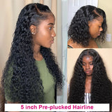 Water Wave Wig Lace Front Human Hair Wigs  Curly